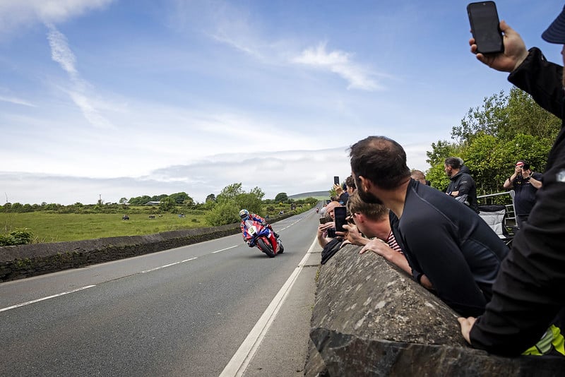 TT spectators watching the race