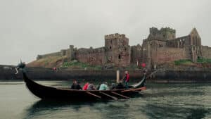 Viking long boat, Isle of Man