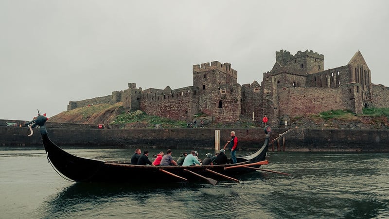 Viking long boat, Isle of Man