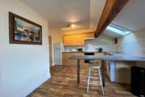 Kitchen area of a registered self catering IOM holiday home