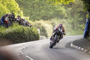 Rider on the Mountain Course during Isle of Man TT 