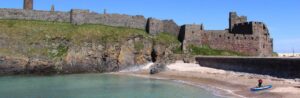 Peel Castle from Fenella Beach